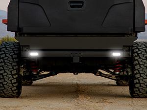 Nilight 5.5 Inch Aluminum Housing Tail Light 2 PCS 24 LED White Back Up Reverse Marker Light Surface Mount IP67 Waterproof for 10-30V RV Camper Trailer Truck Bus Boat