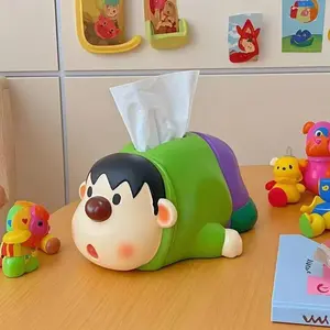 Cute Panghu Tissue Box Decorative Figurine - Creative Home Decor & Gift