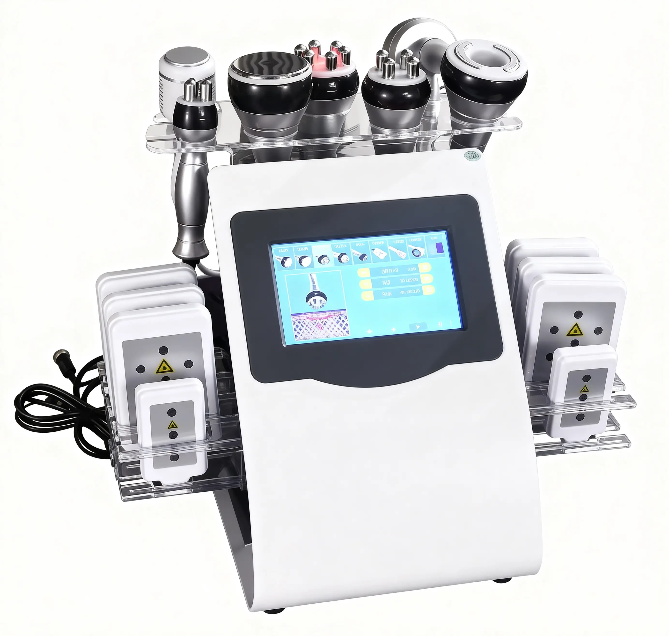 9-in-1 40k acial cleansing device comes with 9 adjustable and detachable massage heads portable muscle massager Facial Neck beauty mask ideal gift set,dorm essentials