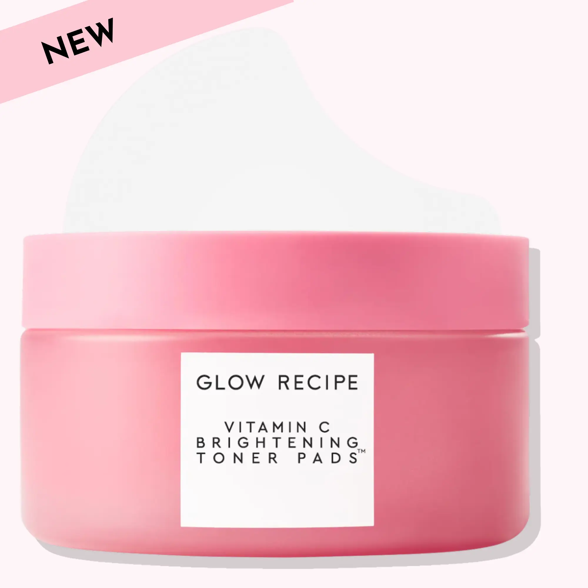 Glow Recipe Guava Vitamin C Brightening Toner Pads - Sulfate-Free, Antioxidant Gentle Facial Treatment with Niacinamide & Caffeine for Sensitive Skin, Discoloration, Before Makeup, 60 Count, Glowup, Selfcare, Single Item, Cleansing, Unisex, Adults, Fragra