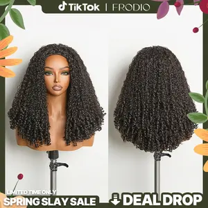 [Blend] Frodio Veralux™ Blend Human Hair 18 Burmese Curly 3-in-1 Half Wig Spiral Ends Natural Volume Ready To Wear Curly Wig " 3C-4A Texture Half Wig