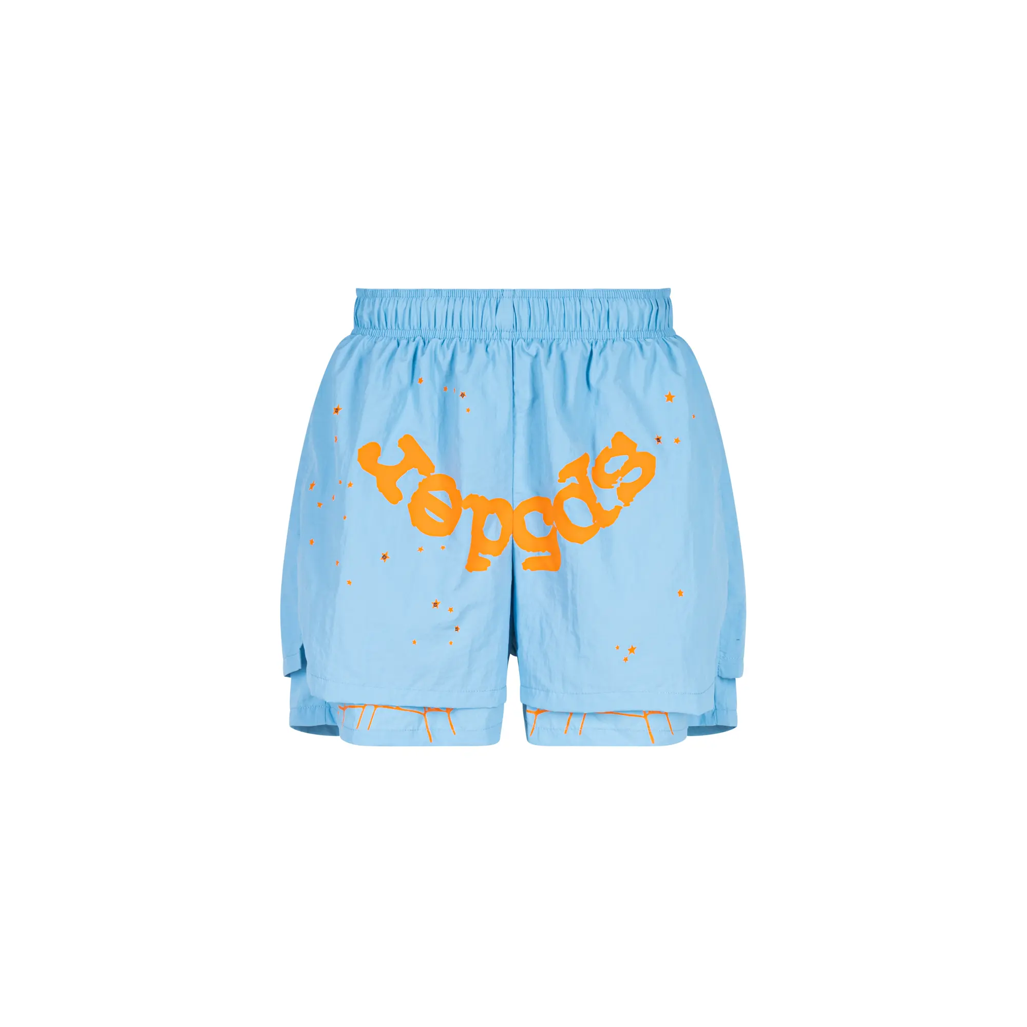 Sp5der OG Web Double Layer Short "Light Blue" SP5der03