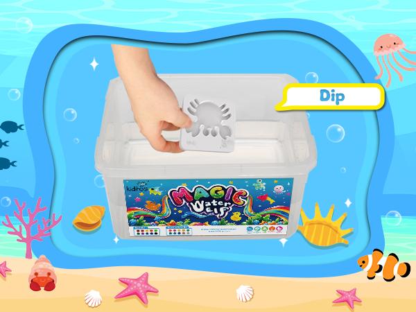 Kiditos  Magic Water Elf Toy Kit with Magic Gels, Molds - Imaginative Play, Christmas Gifts, Birthday Gifts, Party Favors, and Family-Friendly DIY STEM Projects