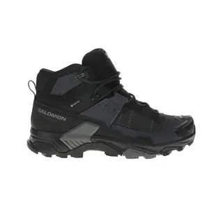 Salomon Mens X Ultra 5 Mid Gore-Tex Round Toe Hiking Hiking Sneakers Shoes - Black