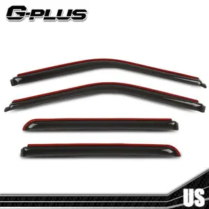 Fit For 15-24 Ford F-150 Super Crew Cab In Channel Window Vent Visor Rain Guards