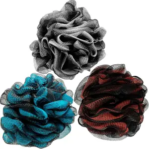 Loofah Bath Shower Sponge Body Scrubber,Extra Large 75g XL Exfoliate Mesh Pouf Shower Bouquet,Body Wash for Women and Men