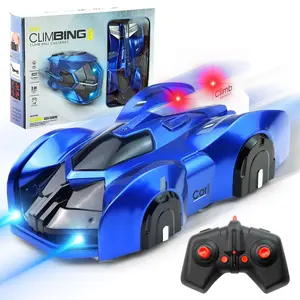 Wall Climber RC Car – 360° Spinning Stunt Racer with Colorful LED Lights, High-Speed Remote Control Car for Kids