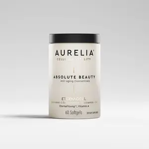 AURELIA Absolute Beauty | Advanced Cellular Anti-Aging Supplement | Increase Skin Moisture | with Zinc, Resveratrol, Niacinamide, Ergothioneine & Retinol