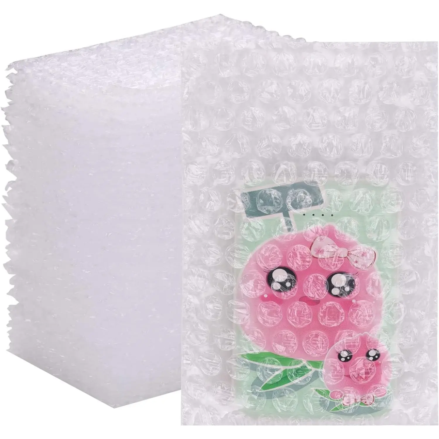 200Pcs 4x6 Inch Clear Double-Walled Flush Cut Thick Protective Bubble Pouches - Reusable Durable Shockproof Foam Wrap Bags for Packing, Shipping - Tools & Hardware Cushioning Storage Bags