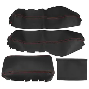 3Pcs/Set Microfiber Leather Console Armrest Protector Cover Pad Replacement for Honda Civic 10th Gen 2016 2017 2018 2019 2020 Center Box