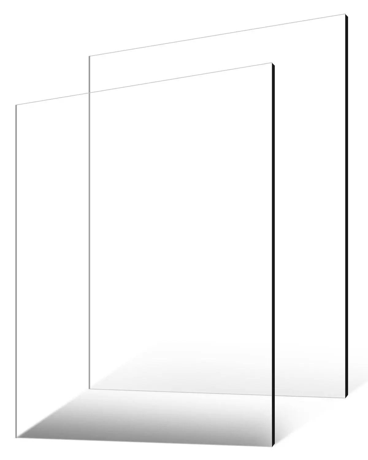 【DealsForYouDays】VEVOR Plexiglass Acrylic Sheet,  , 2-Pack Plastic Sheets, 24 x 36 Inch 1/4 Inch Thick Clear Plastic Cast Transparent Glass for Crafting Projects, Replacement Picture Frame Glass, DIY Display, Easy to Cut