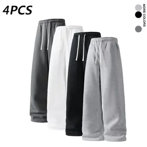 4pack  Unisex solid-color drawstring sweatpants (available in 4-pack and single pack). pants