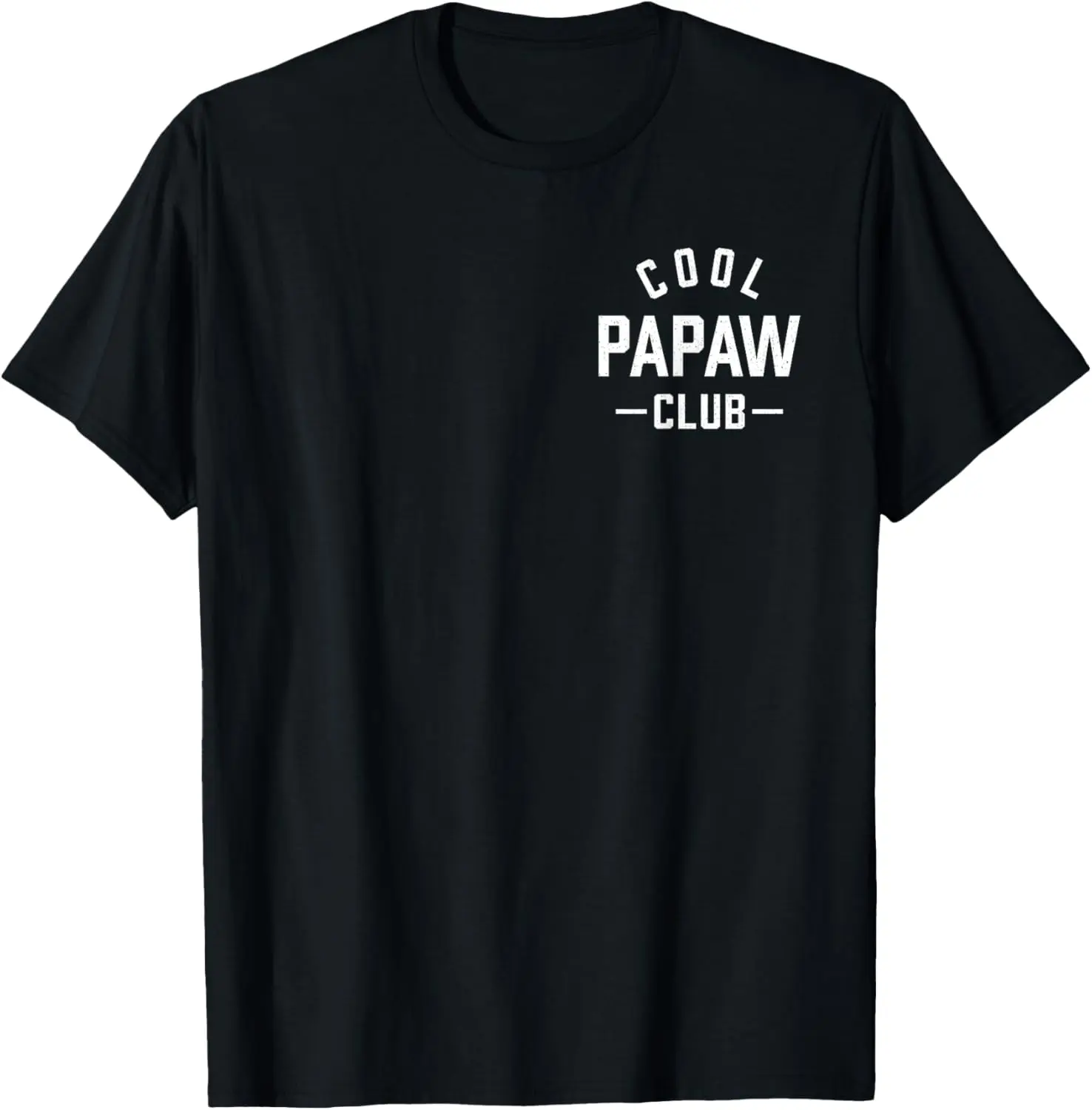 Pocket Cool Papaw Club Best Papaw Ever Retro Father's Day T-Shirt Pure Cotton Graphic Tees Menswear Top: Gifts for Men & Women, Father's Day Tee