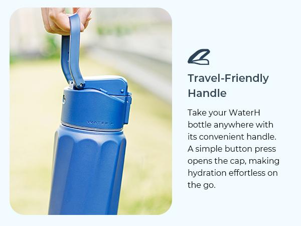 WATERH Boost Smart Water Bottle with APP - Insulated Stainless Steel Flask, Water Intake Tracker & Hydration Reminder, Portable Vacuum Thermal Cup, Wide Mouth Water Bottle for Travel & Gym,  , Free Christmas Sticker，Ideal Gift for Easter gift