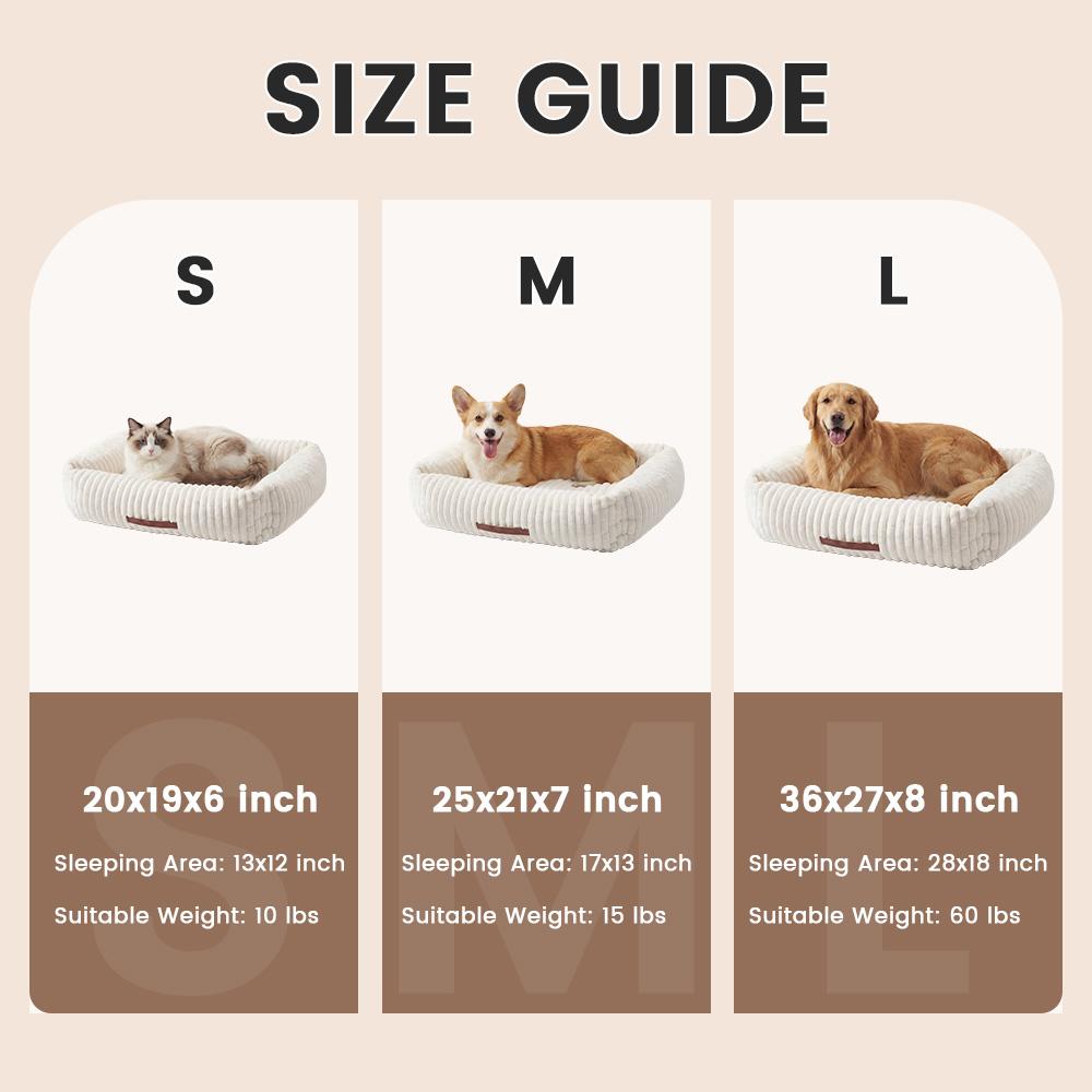 3 Styles Comfortable Pet Sofa Beds - Fluffy Fleece Cat Beds for Indoor Cats, Premium Soft with Removable Washable Cover 3 Styles Comfortable Pet Sofa Beds - Fluffy Fleece Cat Beds for Indoor Cats, Premium Soft with Removable Washable Cover