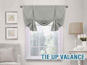 H.VERSAILTEX 100% Blackout Tie Up Curtains for Bedroom Thermal Insulated Kitchen Curtains Rod Pocket Blackout Curtains for Small Window / Bathroom with Black Liner H.VERSAILTEX 100% Blackout Tie Up Curtains for Bedroom Thermal Insulated Kitchen Curtains Rod Pocket Blackout Curtains for Small Window / Bathroom with Black Liner