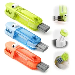 3-in-1  Lid Gap Cleaning Brush Set Multifunctional Silicone Brush for Coffee Tea Milk Bottles Home Kitchen Crevice Tools 3PC cup cleaner
