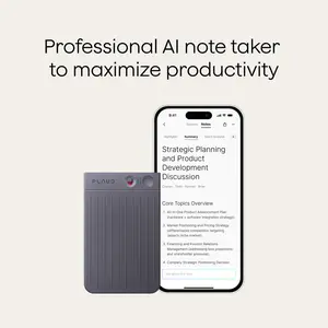 Plaud Note AI Voice Recorder & Notetaker for Meetings, Interviews & Lectures, One-Touch Recording, Long Battery, AI Transcription & Summary, Smart Work Gadget & Tech Gift