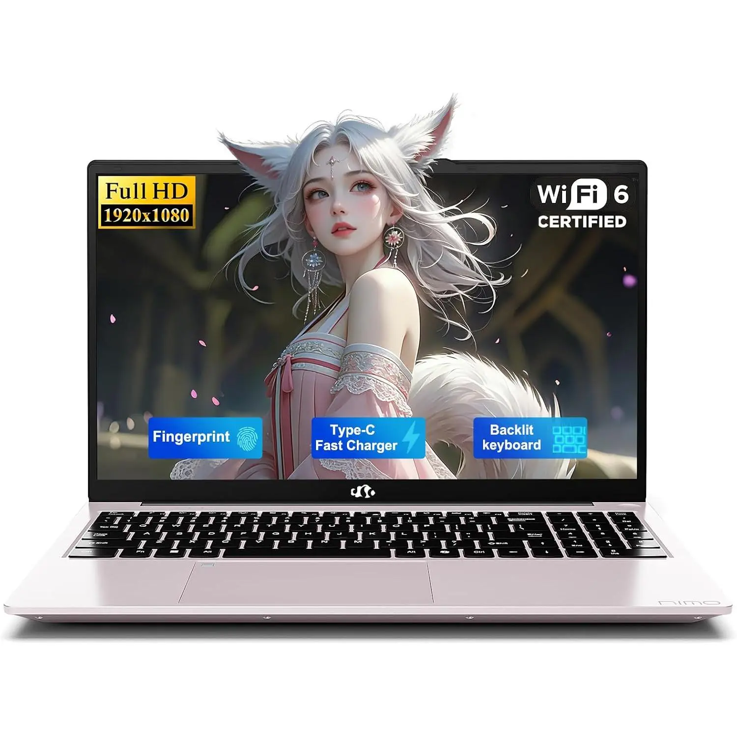 15.6" FHD Personal, School or Business Laptop Computer, Quad-Core Processor , Laptop 16GB RAM 1TB SSD with Backlit Keyboard Fingerprint 65W PD Fast Charging, Student Laptop for College School