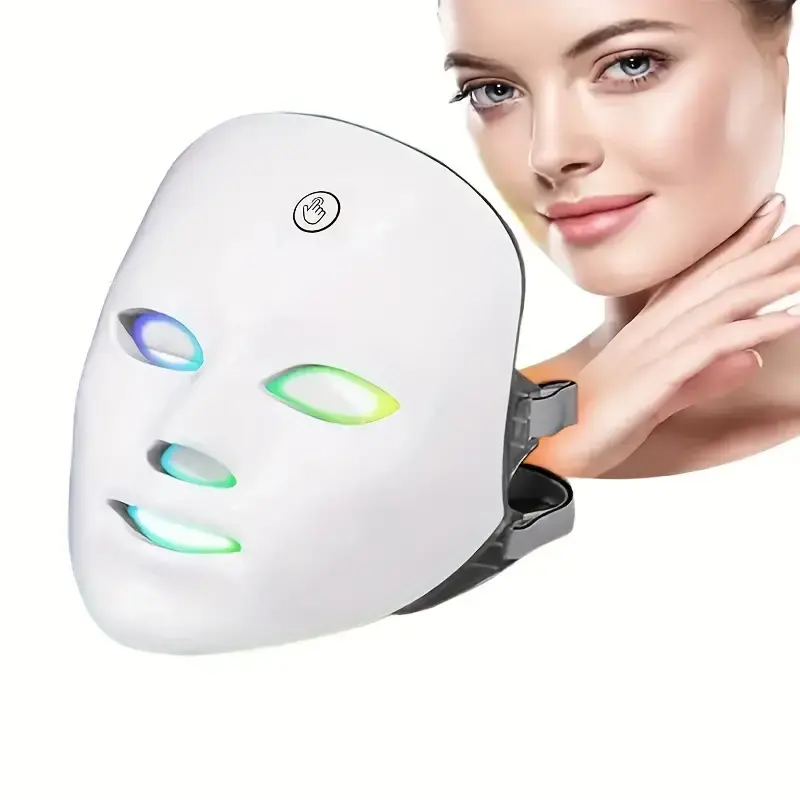 Portable LED Facial Light Therapy Mask - At-Home Beauty Device for All Skin Types, Boosts Facial Skin Health,dorm essentials