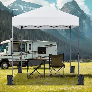 Costoffs 6.6x6.6' One-Push Pop Up Canopy, Portable Heavy-Duty Tent with Stability Kit & Roller Bag