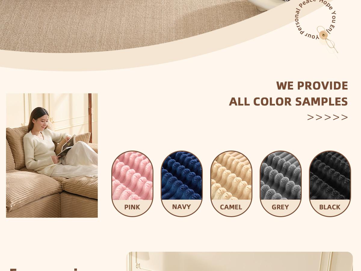 【3 Packages Shipping】137” 4-Seater U shaped Sofa With Extra Cushions Added,Boneless Sectional Couches for Living Room,Cozy Comfy Sofabed,Cloud Couch, Modular Sectional Sofa, Convertible Sofas Bed, Deep Seat Sofa, Cozy Sofa Furniture Set, Corduroy 【3 Packages Shipping】137” 4-Seater U shaped Sofa With Extra Cushions Added,Boneless Sectional Couches for Living Room,Cozy Comfy Sofabed,Cloud Couch, Modular Sectional Sofa, Convertible Sofas Bed, Deep Seat Sofa, Cozy Sofa Furniture Set, Corduroy