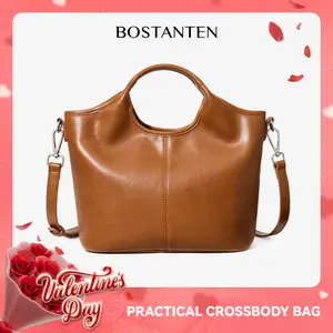 [Valentine's Day Gift] BOSTANTEN Viral Vegan Leather Purses for Women ,Large Capacity Bag for Work & Everyday Essential , Lightweight Aesthetic Affordable Bag