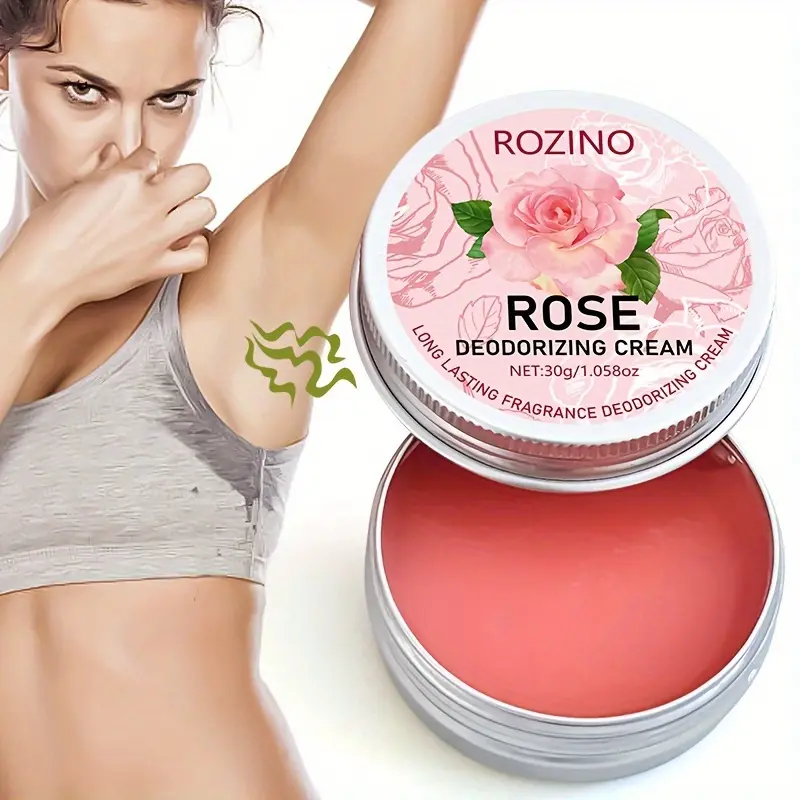 ROZINO Rose Deodorizing Cream | Long - lasting Fragrance, Say Goodbye to Odors, Awaken Confident Charm