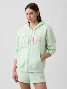 Relaxed Gap Logo Zip Hoodie