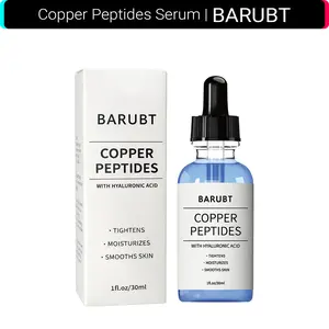 【BARUBT】Copper Peptide Serum with Hyaluronic Acid I Anti-Aging Facial Serum, Deep Moisturizing & Nourishing, Firming & Wrinkle Smoothing I Fragrance-Free | 30ml Daily Face Serum for All Skin Types  I Men &Women, Mother's Day Gift, Vegan Skincare