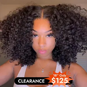 [Clearance Sale] Wiggins Hair 200% Density HD Wig Curly 13x4 Lace Front Wigs Human Hair Popping Fluffy Curl Glueless Wigs Lace Frontal Wigs Pre Plucked