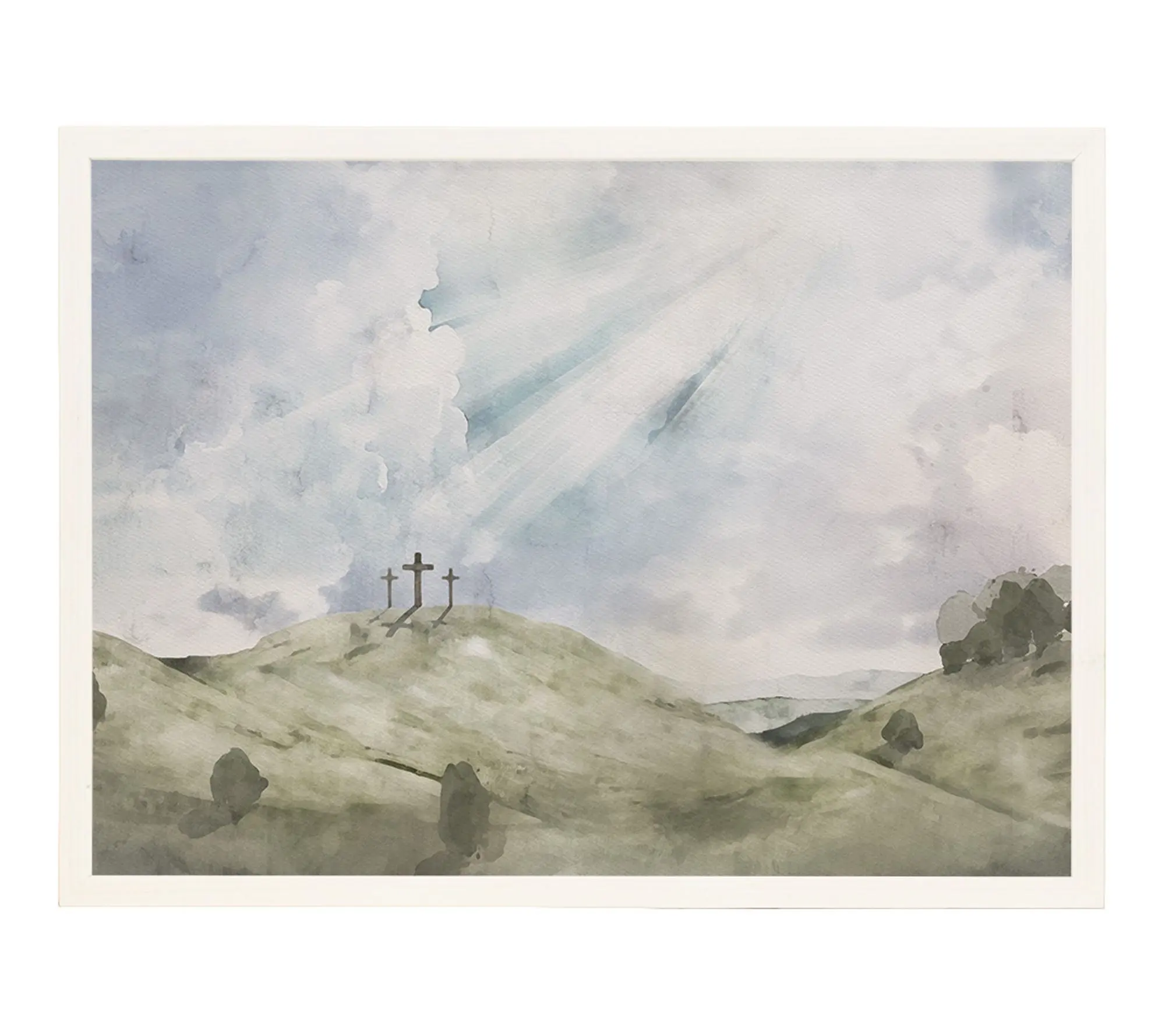 Sincere Surroundings 24" Crosses Landscape ArtThin Frame Sincere Surroundings 24" Crosses Landscape ArtThin Frame