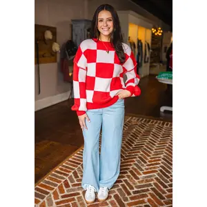 Checkered sweater