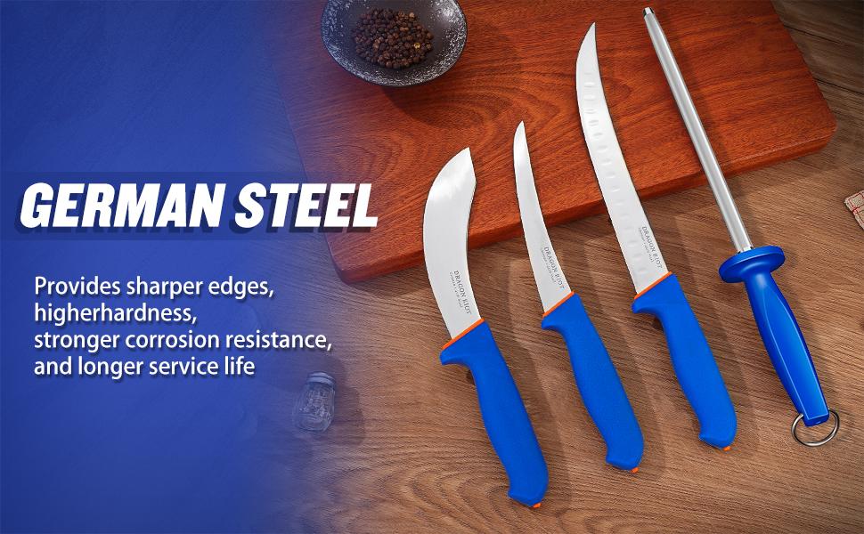 DRAGON RIOT Butcher Knife Set Trimming Set Kitchen Knife for Meat Great Christmas Gift DRAGON RIOT Butcher Knife Set Trimming Set Kitchen Knife for Meat Great Christmas Gift
