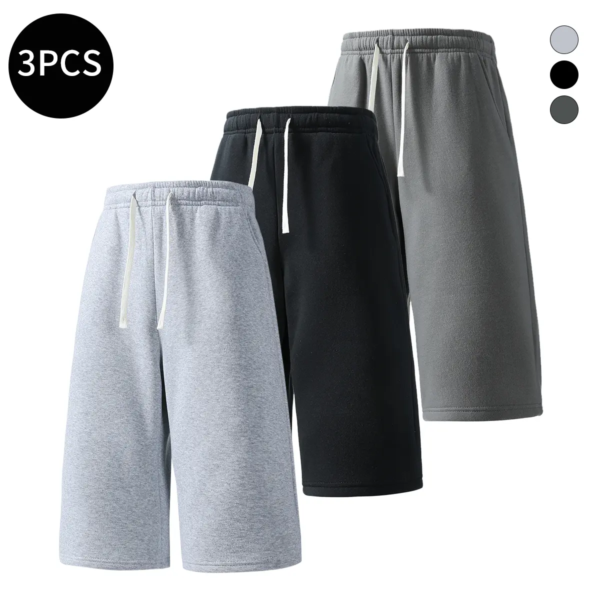 3 pack sports shorts, breathable running exercise, workouts, and everyday casual Seven quarter pants