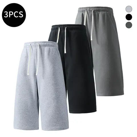 3 pack sports shorts, breathable running exercise, workouts, and everyday casual Seven quarter pants