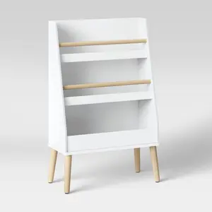 Modern Tall Three Shelf Bookshelf White - Pillowfort Modern Tall Three Shelf Bookshelf White - Pillowfort