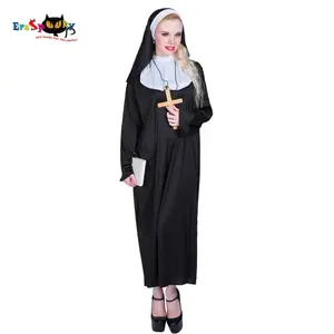 Women’s Nun Costume – Hooded Robe with Wimple