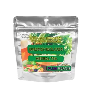 Energybolizer Herbal Tea 24 Tea Bags | Plum Peach Energybolizer Herbal Tea 24 Tea Bags | Plum Peach