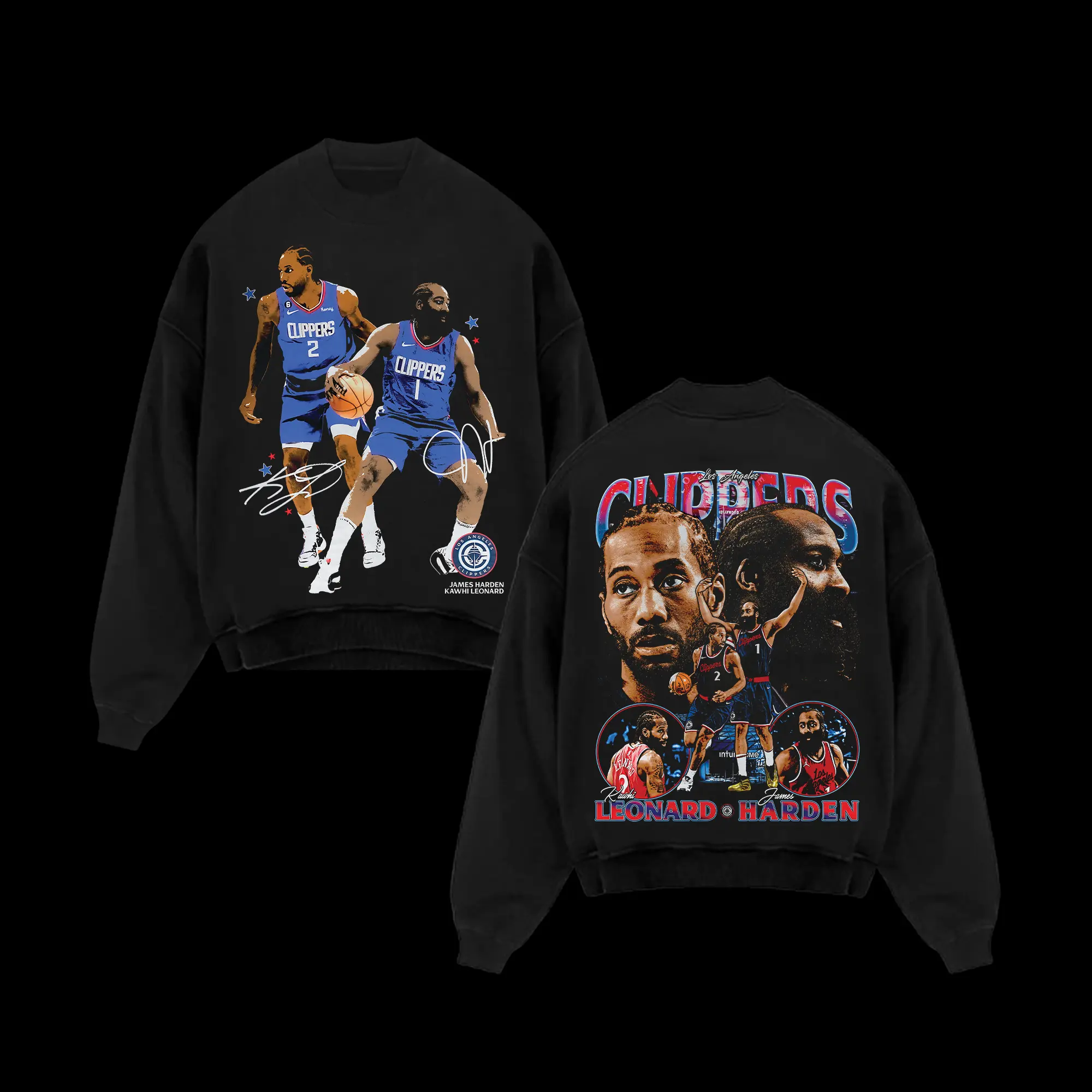 Clippers Duo Leonard x Harden Unisex T-Shirt, Sweatshirts, 100% Heavy Cotton Clippers Basketball Team T-Shirt, Basketball Legend Shirt Gift For True Basketball Fans Graphic Tees Streetwear Outfit