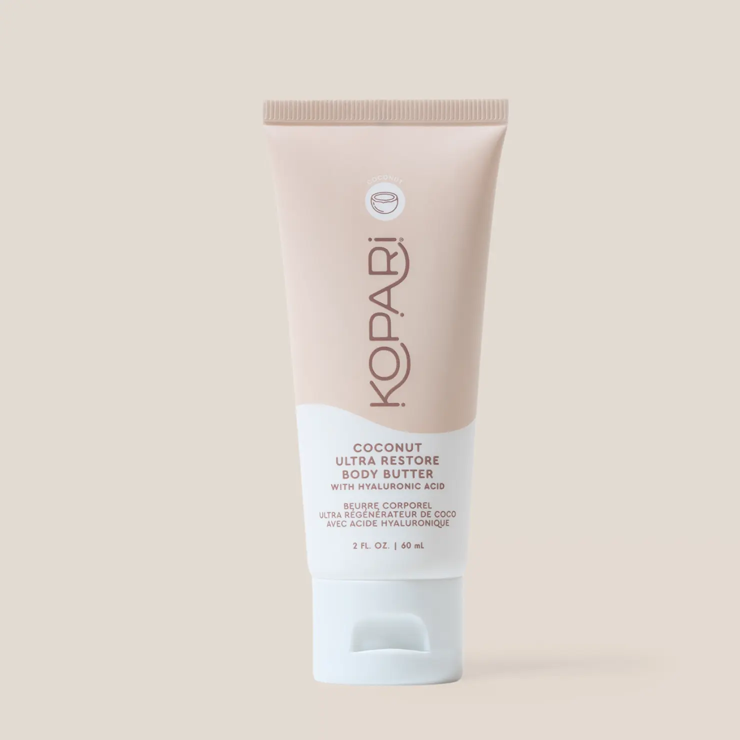 Kopari Mini Ultra Restore Body Butter – Travel-Size Moisturizing Lotion in Creamy Coconut