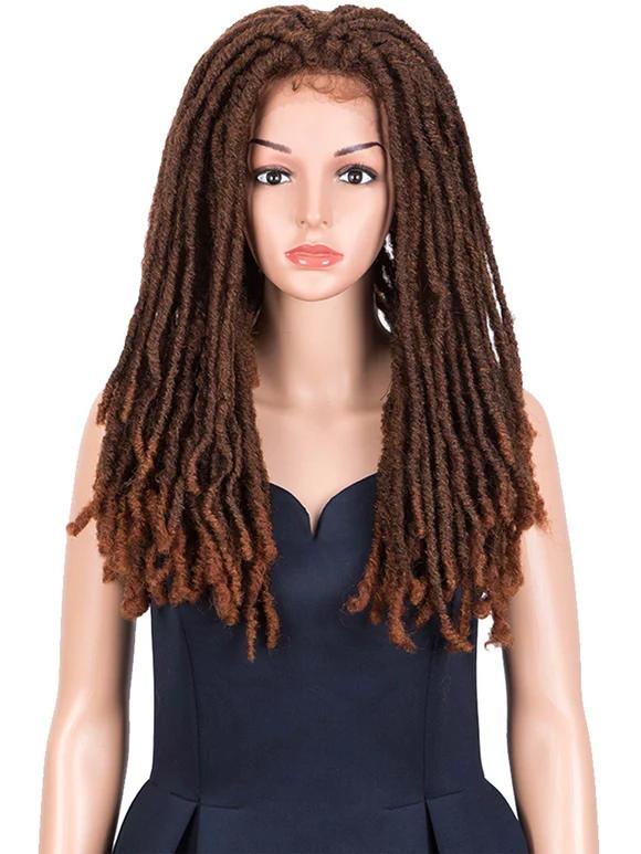 Noble 3×6 Lace 23 Inch DreadLock Wig Faux Locs Braids Synthetic Wig