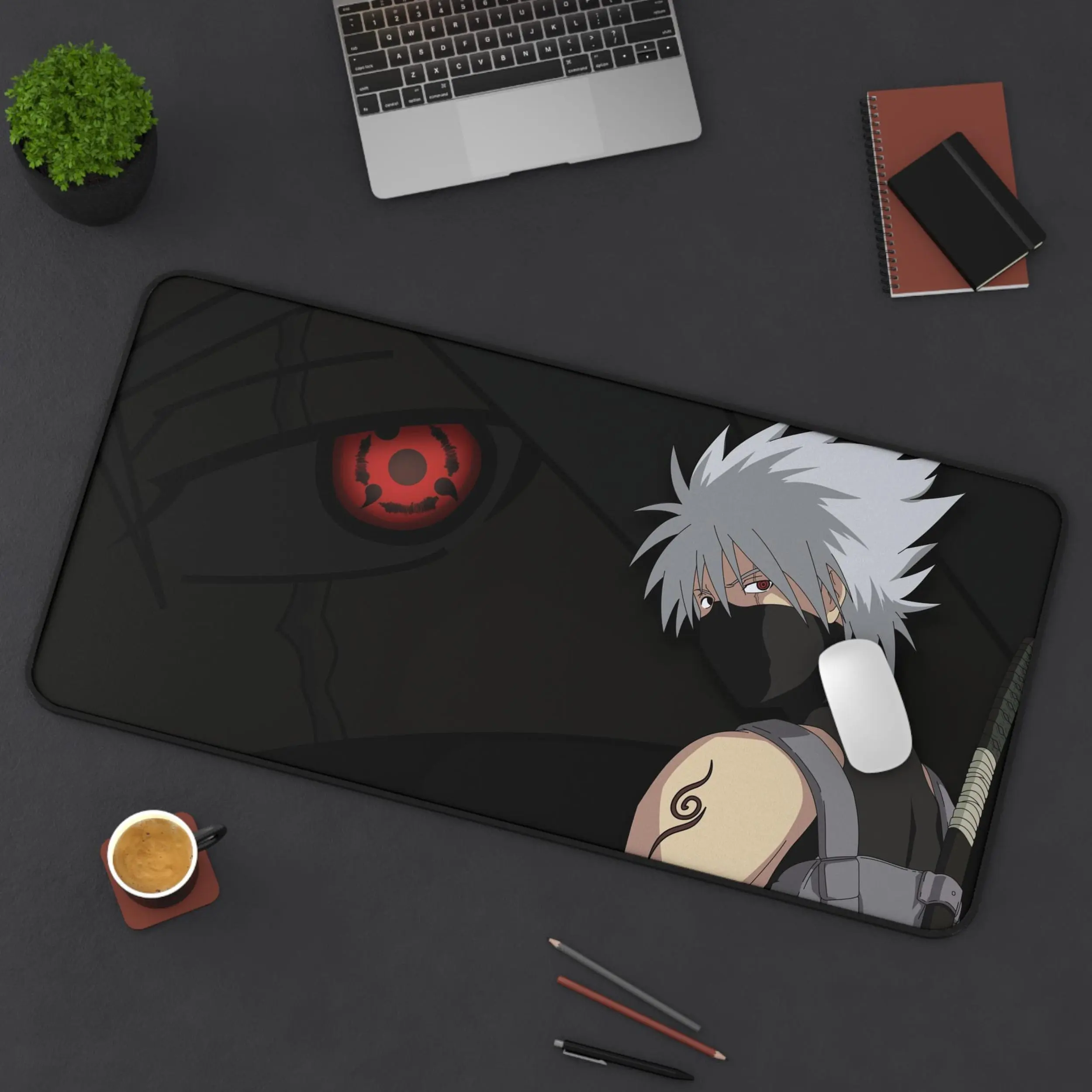 Kakashi Anime Mouse Pad, Keyboard Mat, Ninja Gaming Desk Mat, Kakashi Anime Playmat For Computer Accessories, Gift For Gamers,