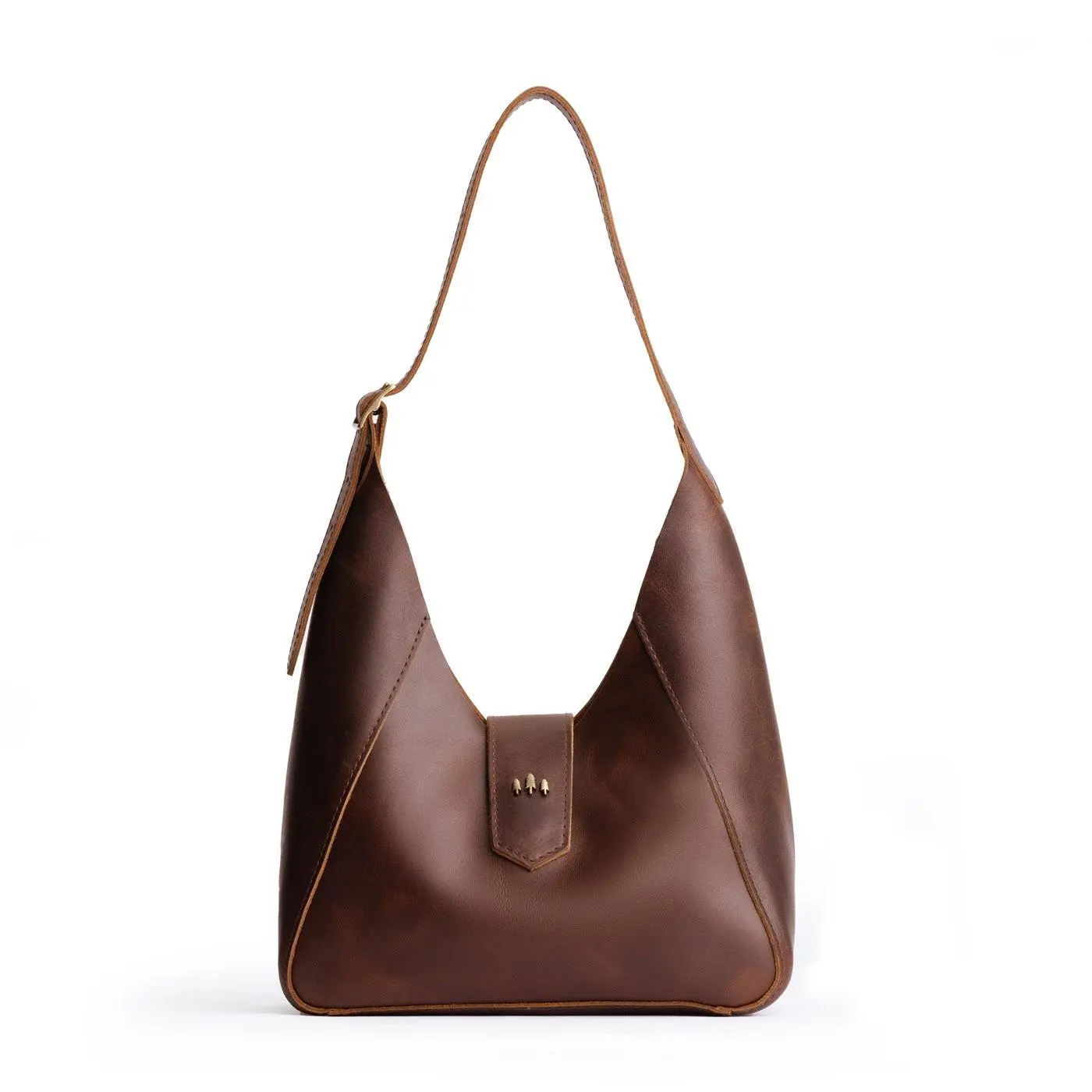 Portland Leather Flora Shoulder Bag - Soft Feminine Carry - Leather Shoulder Bag, Compact Shape, Adjustable Strap