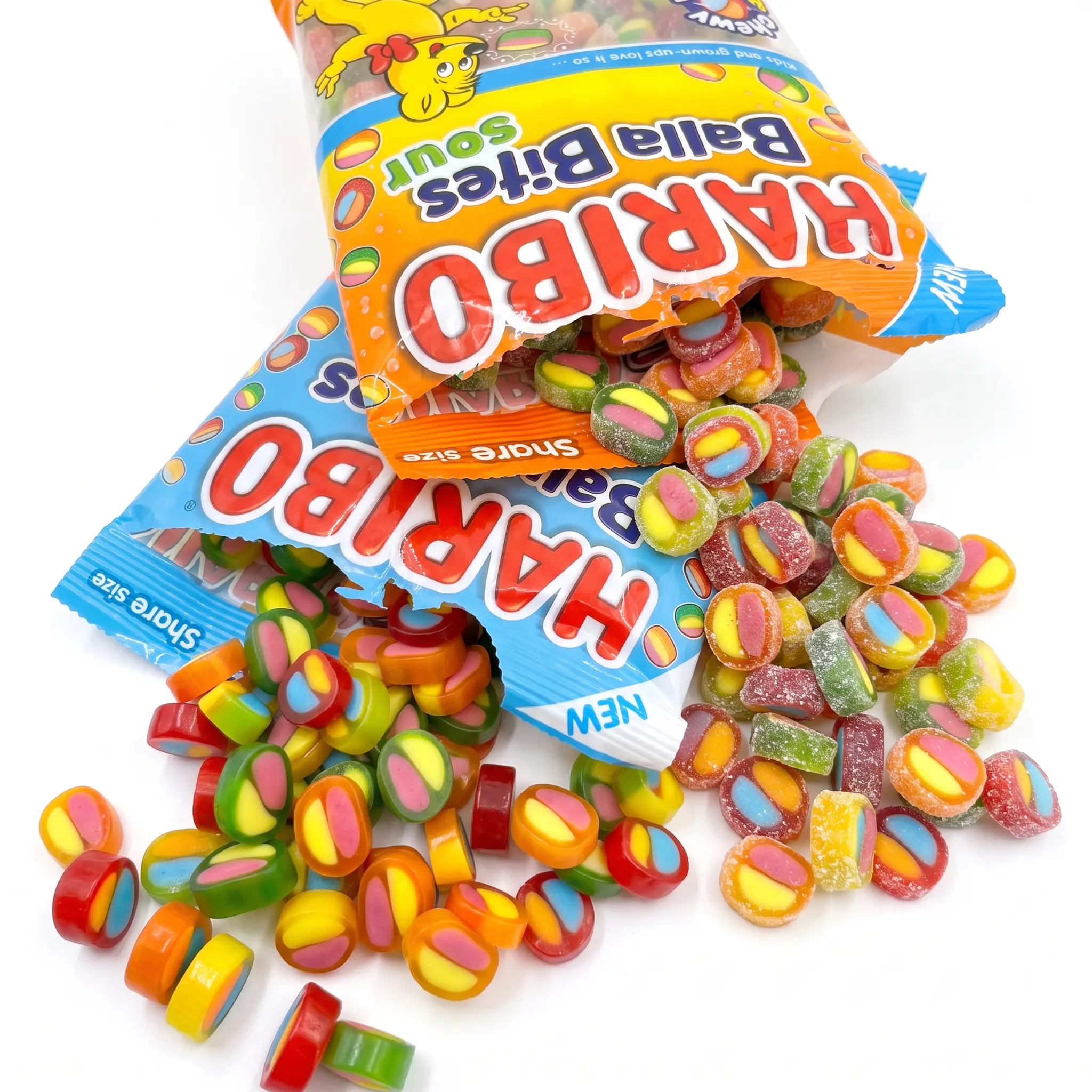 NEW Haribo Balla Bites Gummy Candy, Choose Original, Sour or Mixed Variety, 4 Pack, 4.5 oz Share Size Bags
