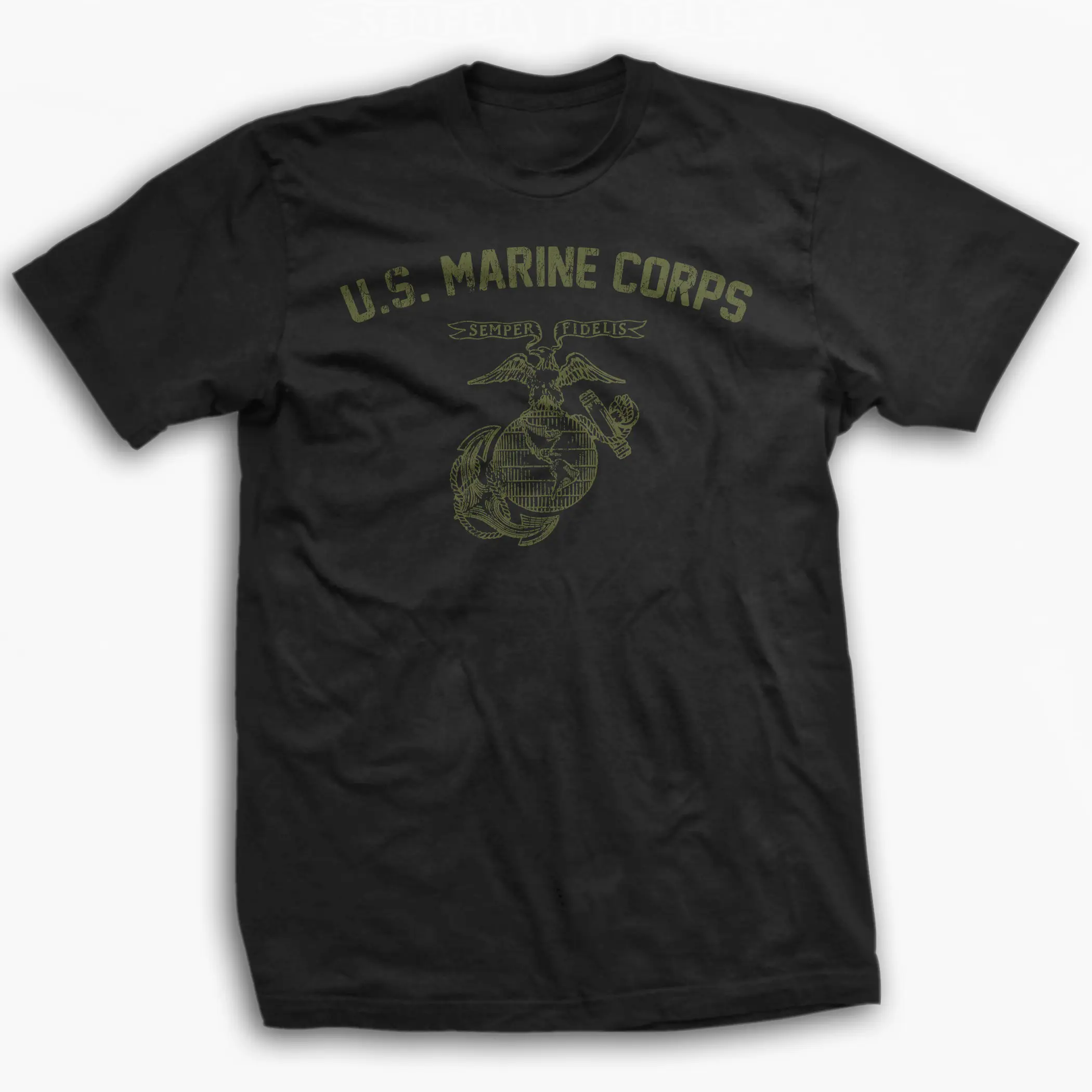 WW2 Vintage USMC Training T-Shirt, Retro Marine Corps Military Graphic Tee, Patriotic Veteran Tribute Shirt, Classic War History Apparel, Unisex Cotton T-Shirt LK00041TD