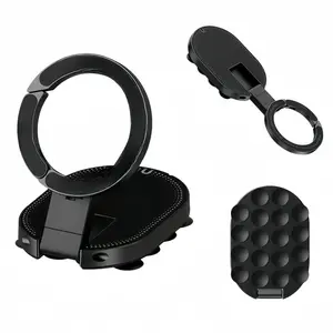 Magnetic 3-in-1 Phone Holder for MagSafe, 360° Rotating Stand with Carabiner Clip, Compatible with iPhone 17-12, Perfect for Car, Gym, Desk, and Kitchen