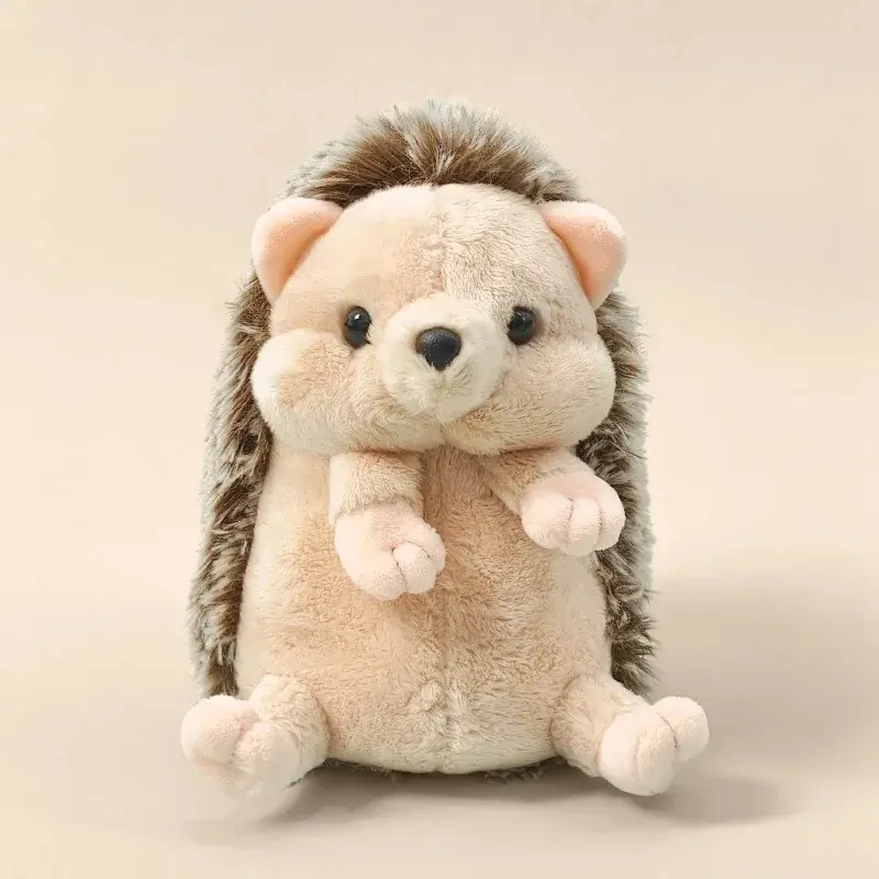 Lovely Baby Hedgehog Plush Lifelike Hedgehog Pendant Doll Lovely Desktop Pet Kawaii Keychain Bags Decor