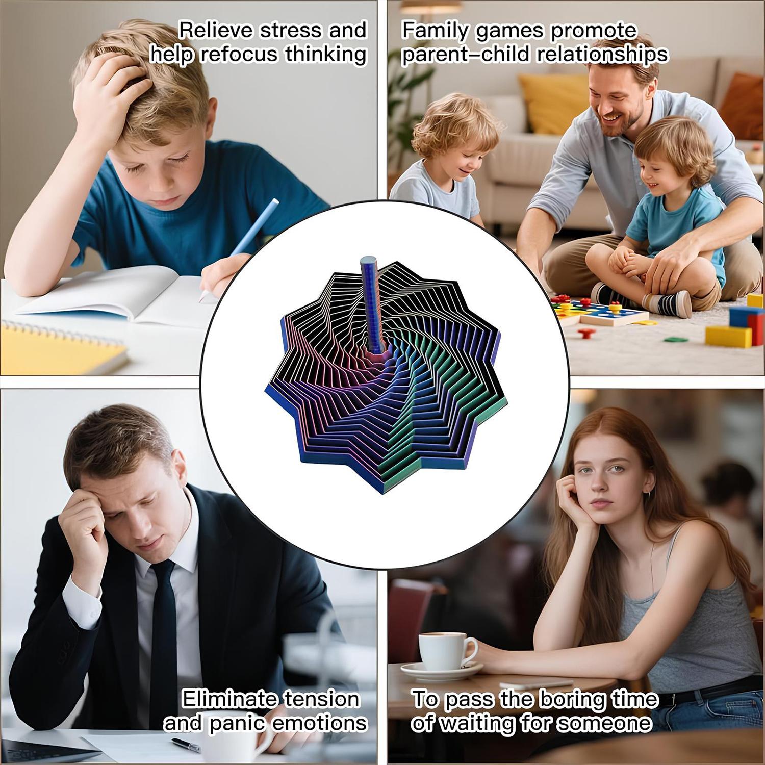 3D Printed Expanded Sensory Fidget Star, New Stress Relief Sensory ...