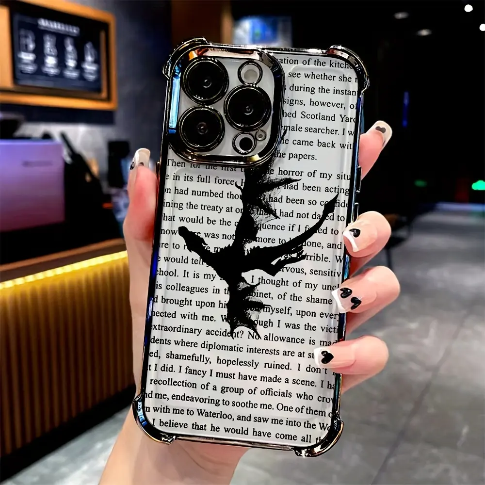 Dragon F-Fourth Wings TPU Smartphone Case - Shockproof, Transparent Soft Cover for iPhone 11,12,13,14,15,16 Pro Max,X,XR,XS Max,7,8 Plus - Mobile Phone Protection Accessory, Accessories